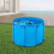 VEVOR Canvas Fish Pond Above Ground Fish Tank 448.8 Gal Round Koi Pond (Blue)