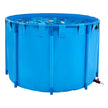 VEVOR Canvas Fish Pond Above Ground Fish Tank 448.8 Gal Round Koi Pond (Blue)