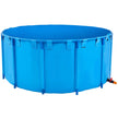 VEVOR Canvas Fish Pond Above Ground Fish Tank 1320 Gal Round Koi Pond (Blue)