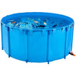 VEVOR Canvas Fish Pond Above Ground Fish Tank 1320 Gal Round Koi Pond (Blue)