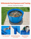 VEVOR Canvas Fish Pond Above Ground Fish Tank 818 Gal Round Koi Pond (Blue)