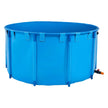 VEVOR Canvas Fish Pond Above Ground Fish Tank 818 Gal Round Koi Pond (Blue)