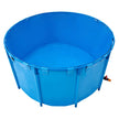 VEVOR Canvas Fish Pond Above Ground Fish Tank 818 Gal Round Koi Pond (Blue)