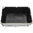 VEVOR Canvas Fish Pond Above Ground Koi Tank 126.8 Gal with Clear Viewing Panel