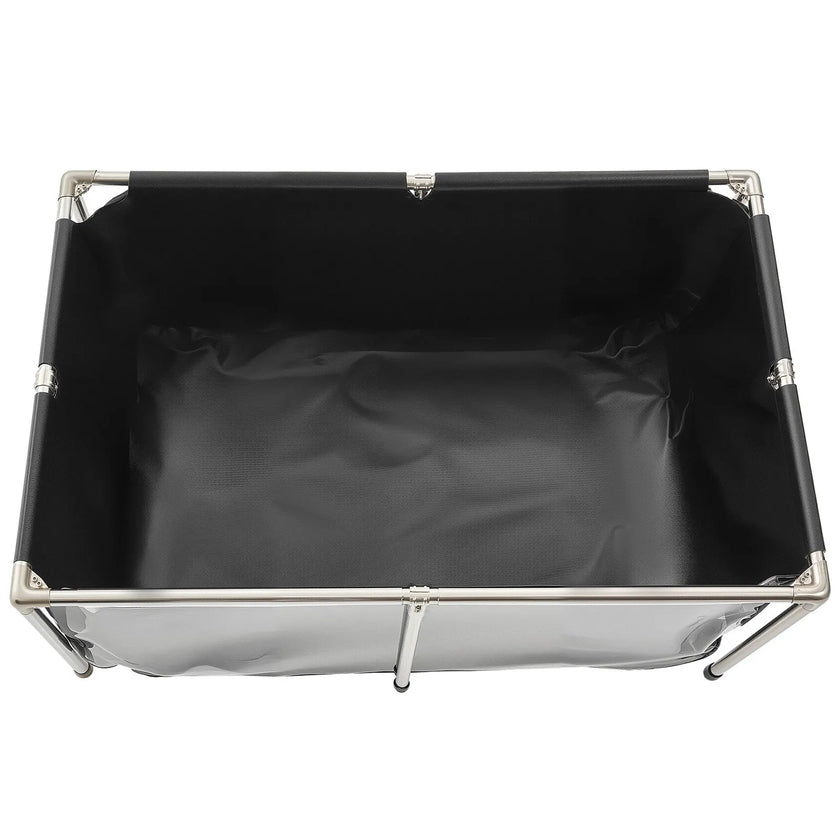 VEVOR Canvas Fish Pond Above Ground Koi Tank 126.8 Gal with Clear Viewing Panel