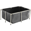 VEVOR Canvas Fish Pond Above Ground Koi Tank 126.8 Gal with Clear Viewing Panel