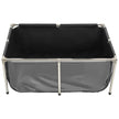 VEVOR Canvas Fish Pond Above Ground Koi Tank 126.8 Gal with Clear Viewing Panel