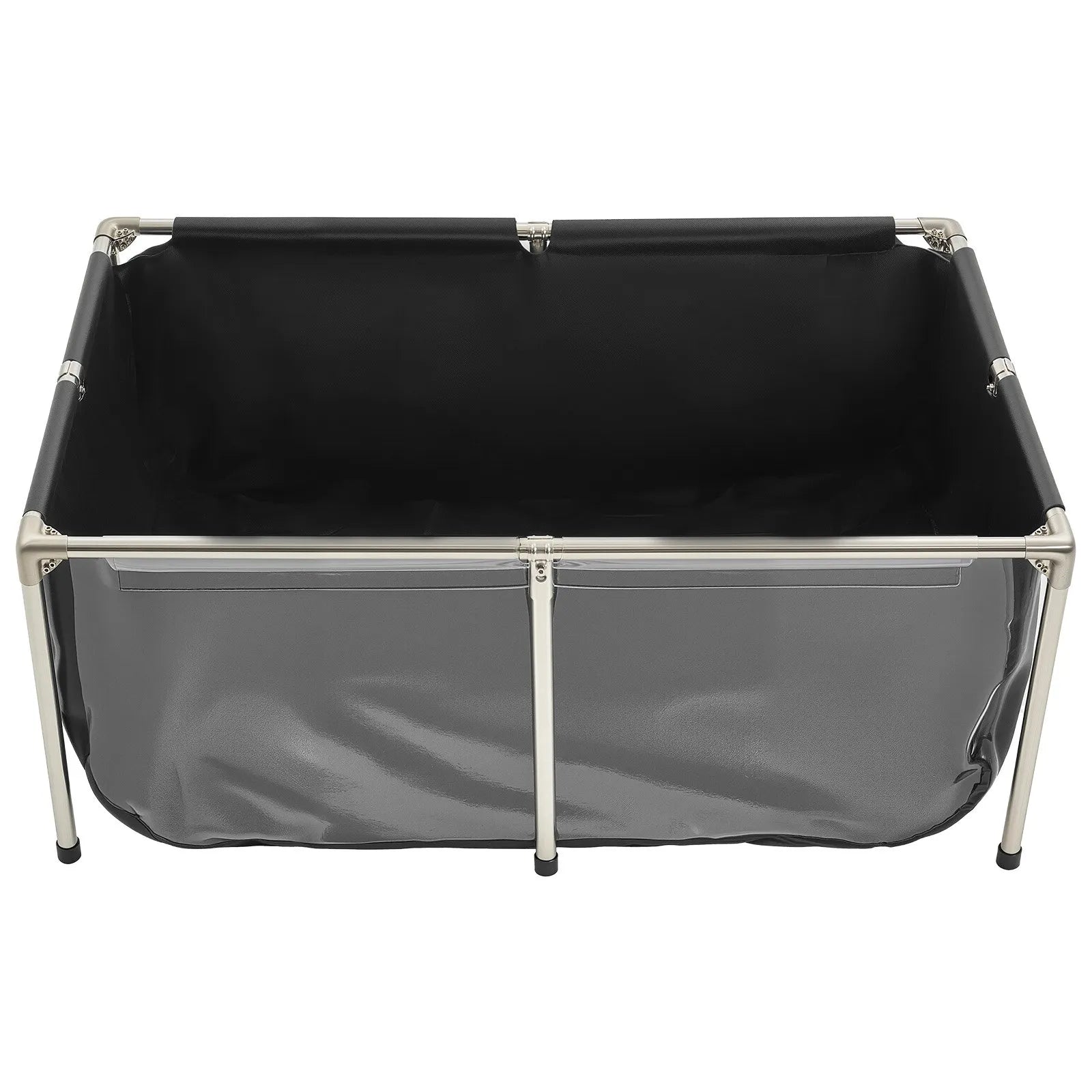 VEVOR Canvas Fish Pond Above Ground Koi Tank 126.8 Gal with Clear Viewing Panel