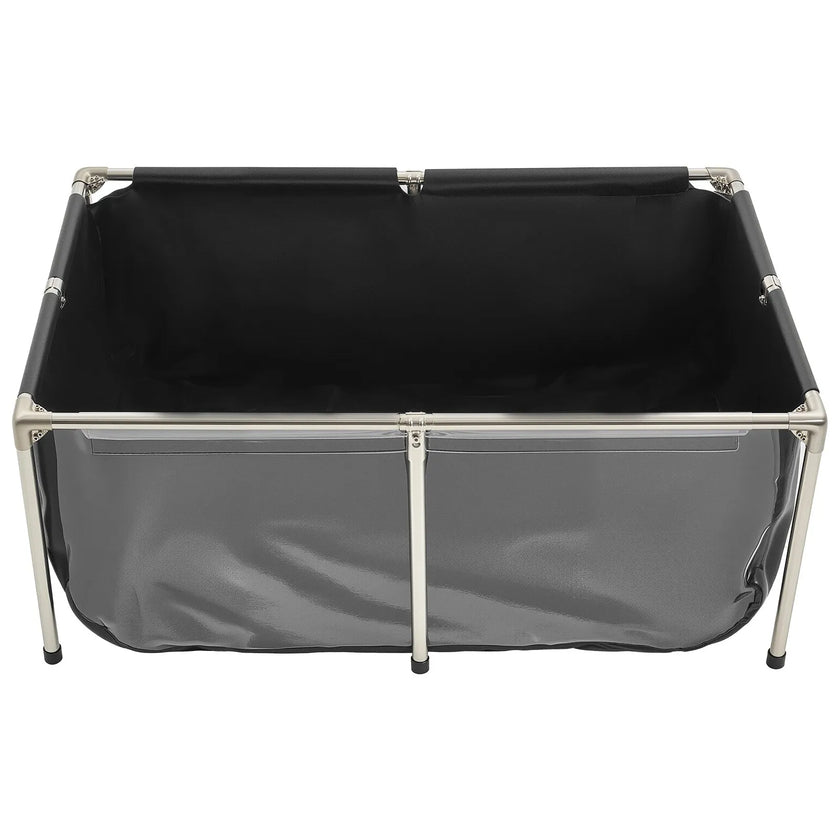 VEVOR Canvas Fish Pond Above Ground Koi Tank 126.8 Gal with Clear Viewing Panel