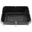 VEVOR Canvas Fish Pond Above Ground Koi Tank 126.8 Gal Rectangular Pond (Black)
