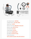 VEVOR 16 in Sand Filter Pump for Above Ground Swimming Pools 3/4 HP 3500 GPH