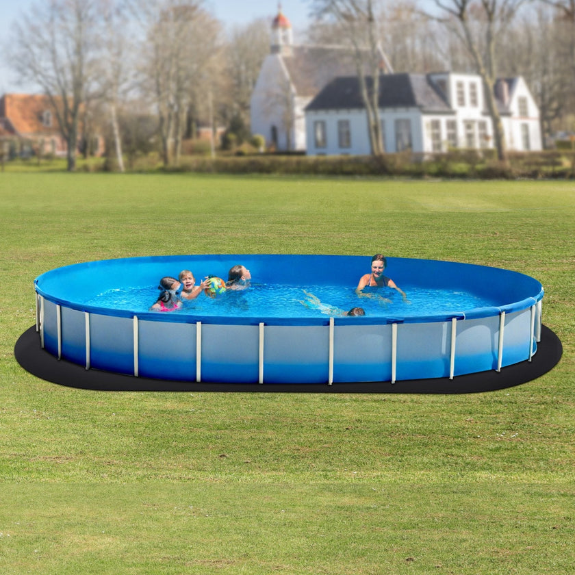 VEVOR 12x24 ft Oval Pool Liner Pad for Above Ground Pools Heavy Duty Pool Mat