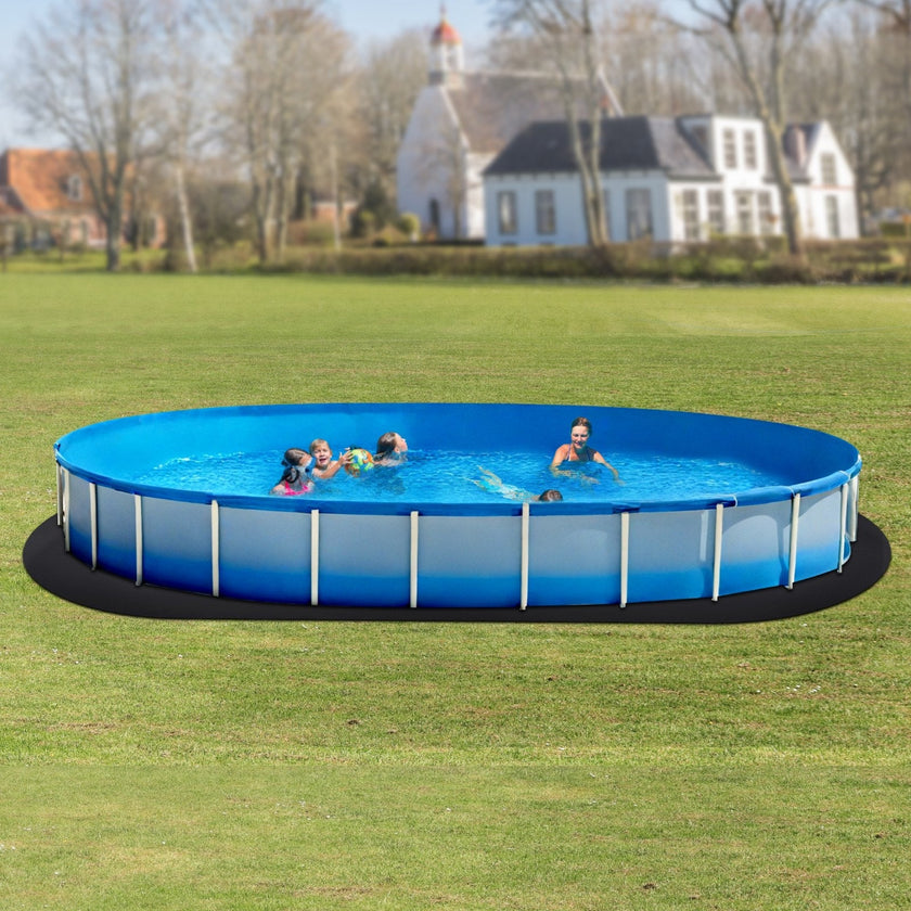 VEVOR 18x33 ft Oval Pool Liner Pad for Above Ground Pools Heavy Duty Pool Mat