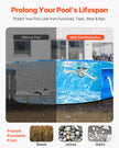 VEVOR 24ft Round Pool Liner Pad for Above Ground Pools Heavy Duty Pool Mat