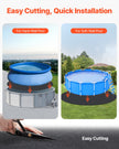 VEVOR 24ft Round Pool Liner Pad for Above Ground Pools Heavy Duty Pool Mat