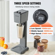 VEVOR Milkshake Maker, 375W Electric Milkshake Machine, Single Head Drink Mixer Blender Machine, 3-Speed Milkshake Mixer with 820 ml Stainless Steel Cup, Milkshake Blender for Commercial and Home