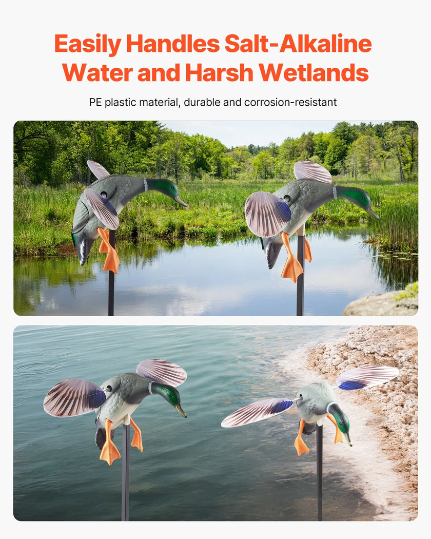 VEVOR Spinning Wing Motion Duck Decoys Outdoor Realistic Teal Decoys for Hunting