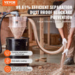 VEVOR Cyclone Dust Separator w/ Tank Vacuum Cleaner Separator 4