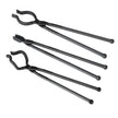 VEVOR Blacksmith Tongs, 18” 3 PCS, V-Bit Bolt Tongs, Wolf Jaw Tongs and Z V-Bit Tongs, Carbon Steel Forge Tongs with A3 Steel Rivets, for Beginner and Seasoned Blacksmiths, Bladesmiths and Craftsmen