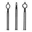 VEVOR Blacksmith Tongs, 18” 3 PCS, V-Bit Bolt Tongs, Wolf Jaw Tongs and Z V-Bit Tongs, Carbon Steel Forge Tongs with A3 Steel Rivets, for Beginner and Seasoned Blacksmiths, Bladesmiths and Craftsmen