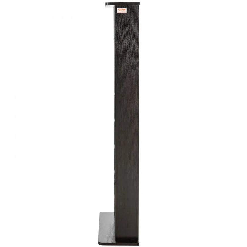 VEVOR Media Storage Cabinet 8 Layers Adjustable DVD Shelves 464 CDs Espresso