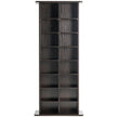 VEVOR Media Storage Cabinet 8 Layers Adjustable DVD Shelves 464 CDs Espresso