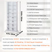 VEVOR Media Storage Cabinet 8 Layers Adjustable DVD Shelves Holds 464 CDs White