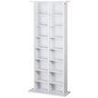 VEVOR Media Storage Cabinet 8 Layers Adjustable DVD Shelves Holds 464 CDs White