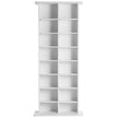 VEVOR Media Storage Cabinet 8 Layers Adjustable DVD Shelves Holds 464 CDs White
