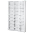 VEVOR Media Storage Cabinet 9 Layers Adjustable DVD Shelves Holds 756 CDs White