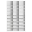 VEVOR Media Storage Cabinet 9 Layers Adjustable DVD Shelves Holds 756 CDs White