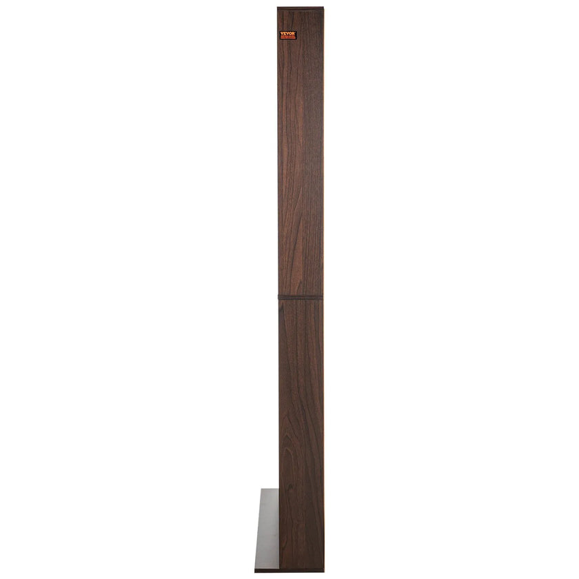 VEVOR Media Storage Cabinet 12 Layers Adjustable DVD Shelves 1080 CDs Espresso