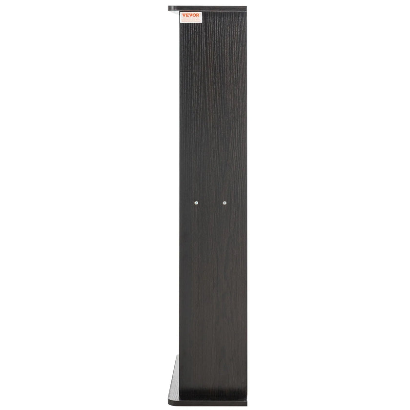 VEVOR Media Storage Cabinet 5 Layers Adjustable DVD Shelves 240 CDs Espresso