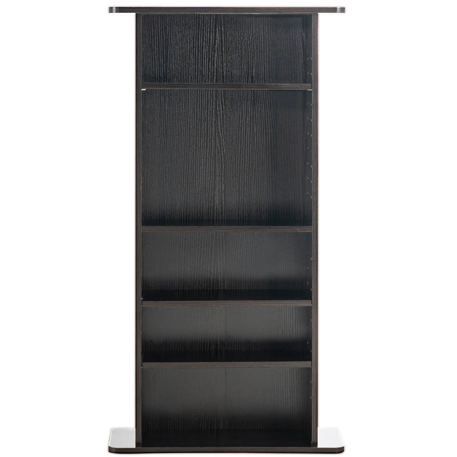 VEVOR Media Storage Cabinet 5 Layers Adjustable DVD Shelves 240 CDs Espresso
