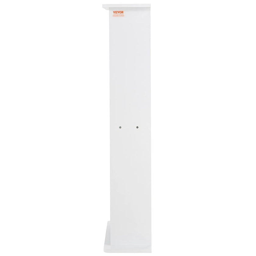 VEVOR Media Storage Cabinet 5 Layers Adjustable DVD Shelves Holds 240 CDs White