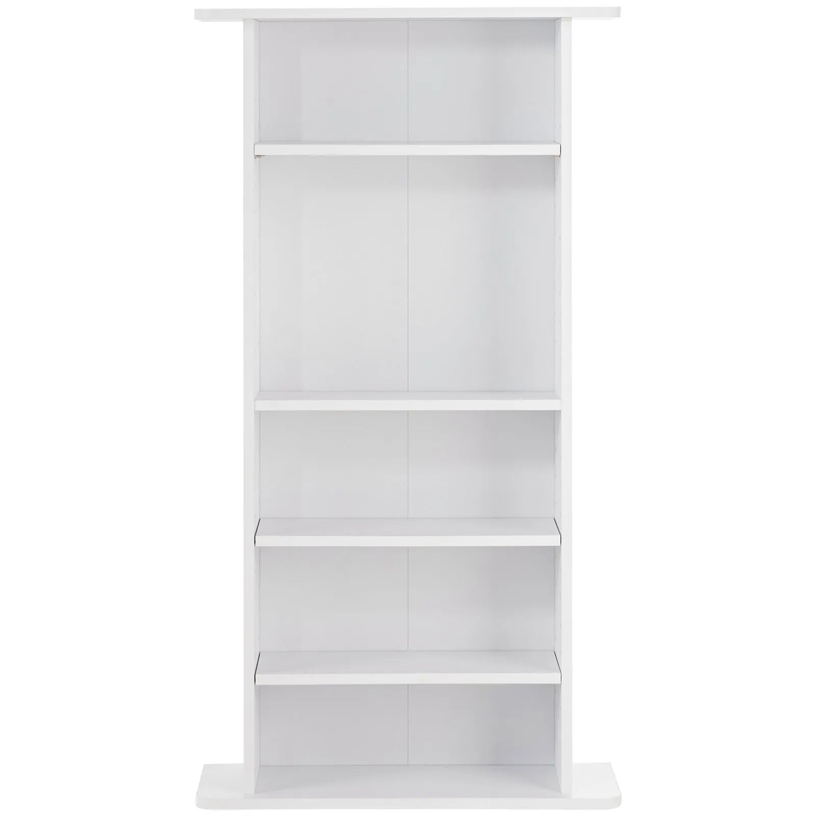 VEVOR Media Storage Cabinet 5 Layers Adjustable DVD Shelves Holds 240 CDs White