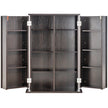 VEVOR Media Storage Cabinet 4 Layers Adjustable DVD Shelves 576 CDs Espresso