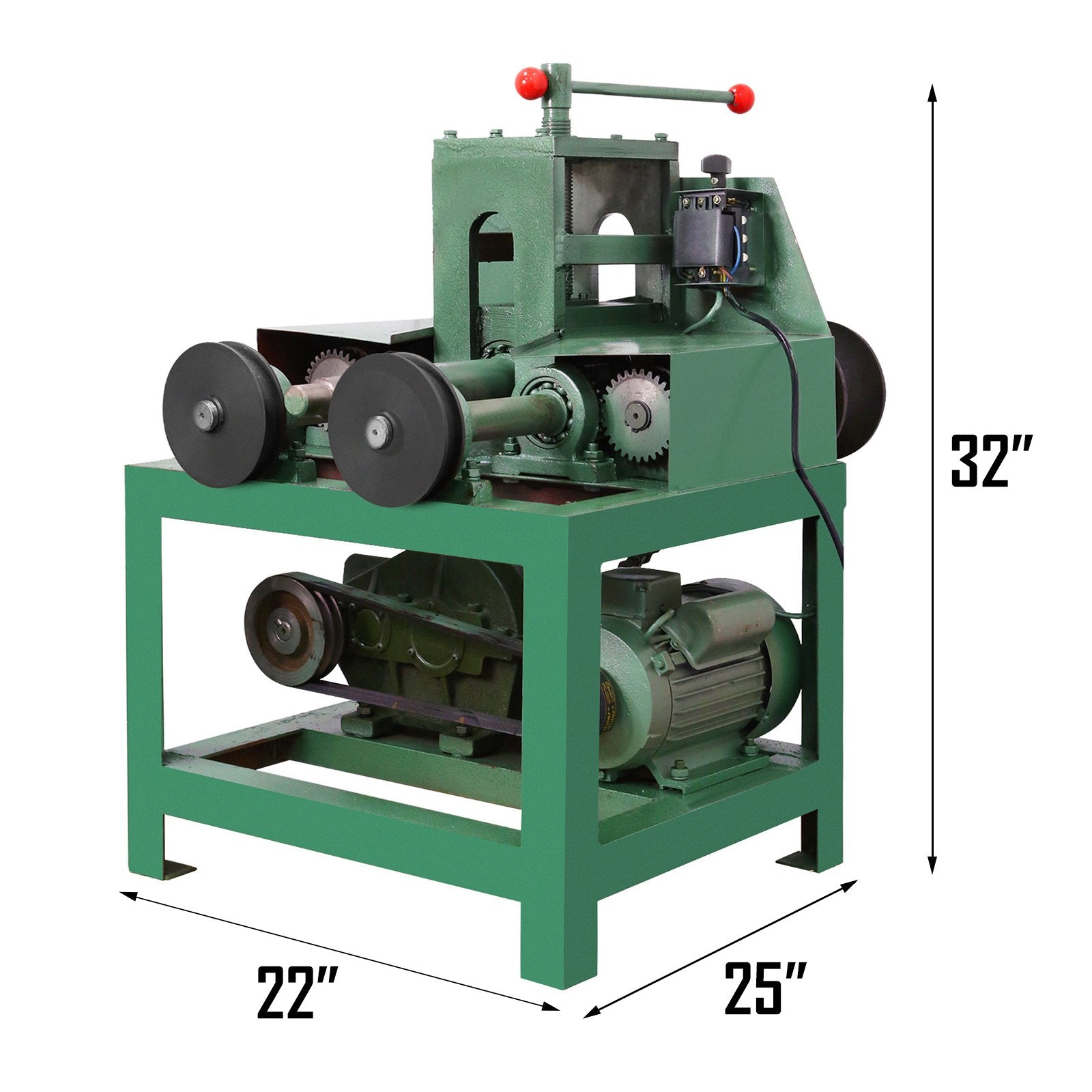 Electric Pipe Tube Bender with 9 round and 8 square die set (5/8