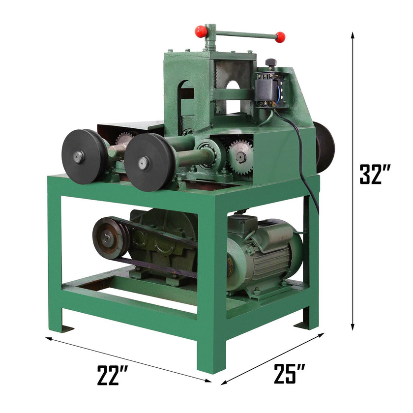 Electric Pipe Tube Bender with 9 round and 8 square die set (5/8