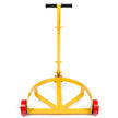 VEVOR 55 Gallon Drum Dolly, 1200 lbs Load Capacity, Barrel Dolly Cart Drum Caddy Round Dolly Steel Low Profile, Heavy Duty Steel Frame with Adjustable Handle 3 Wheels, for Workshop Factory Warehouse