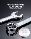 VEVOR Combination Wrench Set 25-Piece Metric 6 mm to 32 mm with Roll-up Pouch