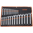 VEVOR Combination Wrench Set 25-Piece Metric 6 mm to 32 mm with Roll-up Pouch