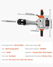 VEVOR Demolition Jack Hammer Concrete Breaker 2100W Electric Hammer 2 Chisel Bit