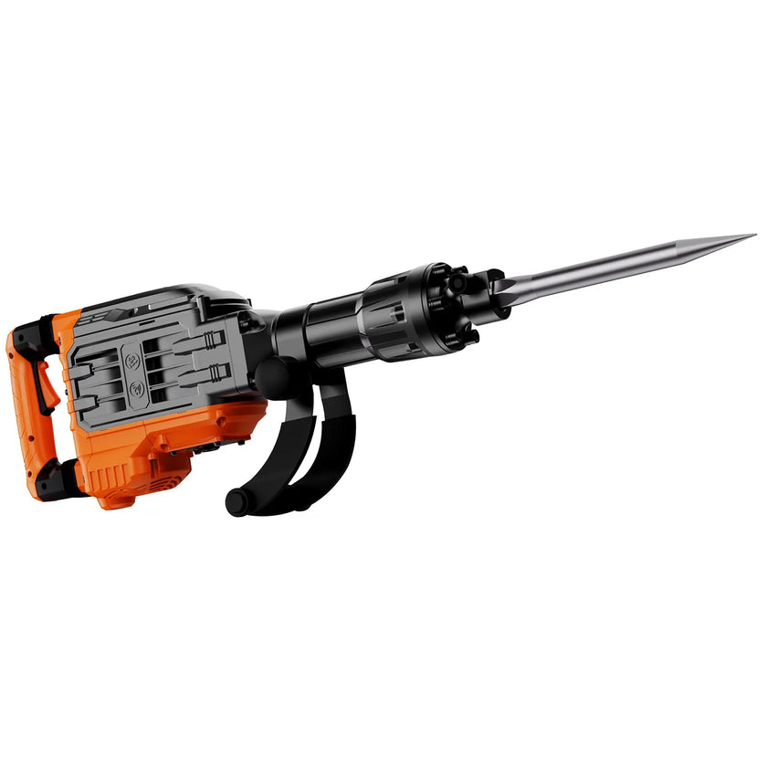 VEVOR Demolition Jack Hammer, 3500W Jack Hammer Concrete Breaker, 1900 BPM Heavy Duty Electric Jack Hammer, 2pcs Chisel with Gloves & 360°C Swiveling Front Handle for Trenching, Black