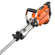 VEVOR Demolition Jack Hammer 2200W Jack Hammer Concrete Breaker 1400 BPM Heavy Duty Electric Jack Hammer 6pcs Chisels Bit w/Gloves & 360°C Swiveling Front Handle for Trenching and Breaking Holes