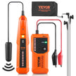 VEVOR Underground Cable Locator, 3 FT Max. Detection Depth, 12 to 600V (NVC) Wire Tracer Break Detector Finder, 6561 FT Max.Detection Length for Electrical Circuits Pipelines Dog Fence Buried Cables