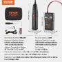 VEVOR Underground Cable Locator, 3 FT Max. Detection Depth, 12 to 600V (NVC) Wire Tracer Break Detector Finder, 6561 FT Max.Detection Length for Electrical Circuits Pipelines Dog Fence Buried Cables