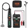 VEVOR Underground Cable Locator, 3 FT Max. Detection Depth, 12 to 600V (NVC) Wire Tracer Break Detector Finder, 6561 FT Max.Detection Length for Electrical Circuits Pipelines Dog Fence Buried Cables