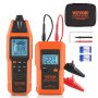 VEVOR Underground Cable Locator, 3 FT Max. Detection Depth, 12 to 600V (NVC) Wire Tracer Break Detector Finder, 6561 FT Max.Detection Length for Electrical Circuits Pipelines Dog Fence Buried Cables