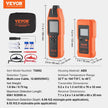 VEVOR Underground Cable Locator, 3 FT Max. Detection Depth, 12 to 600V (NVC) Wire Tracer Break Detector Finder, 6561 FT Max.Detection Length for Electrical Circuits Pipelines Dog Fence Buried Cables